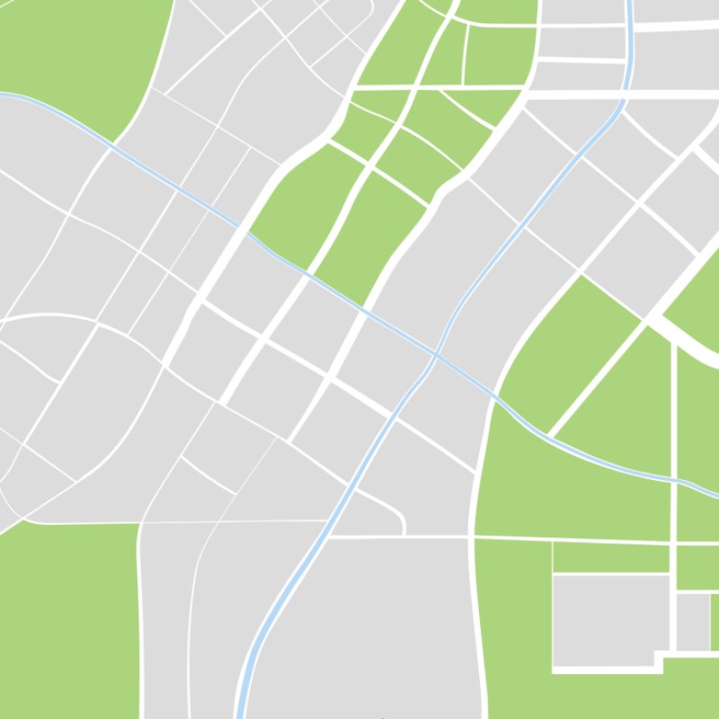 Mapa con la ubicación de la pastelería